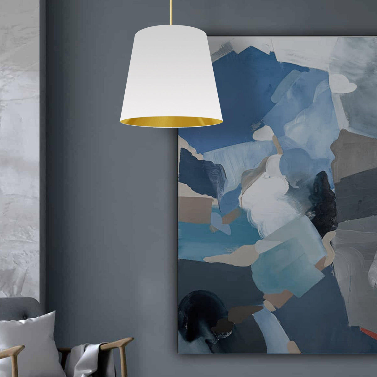 Oversized Drum Rod Pendant