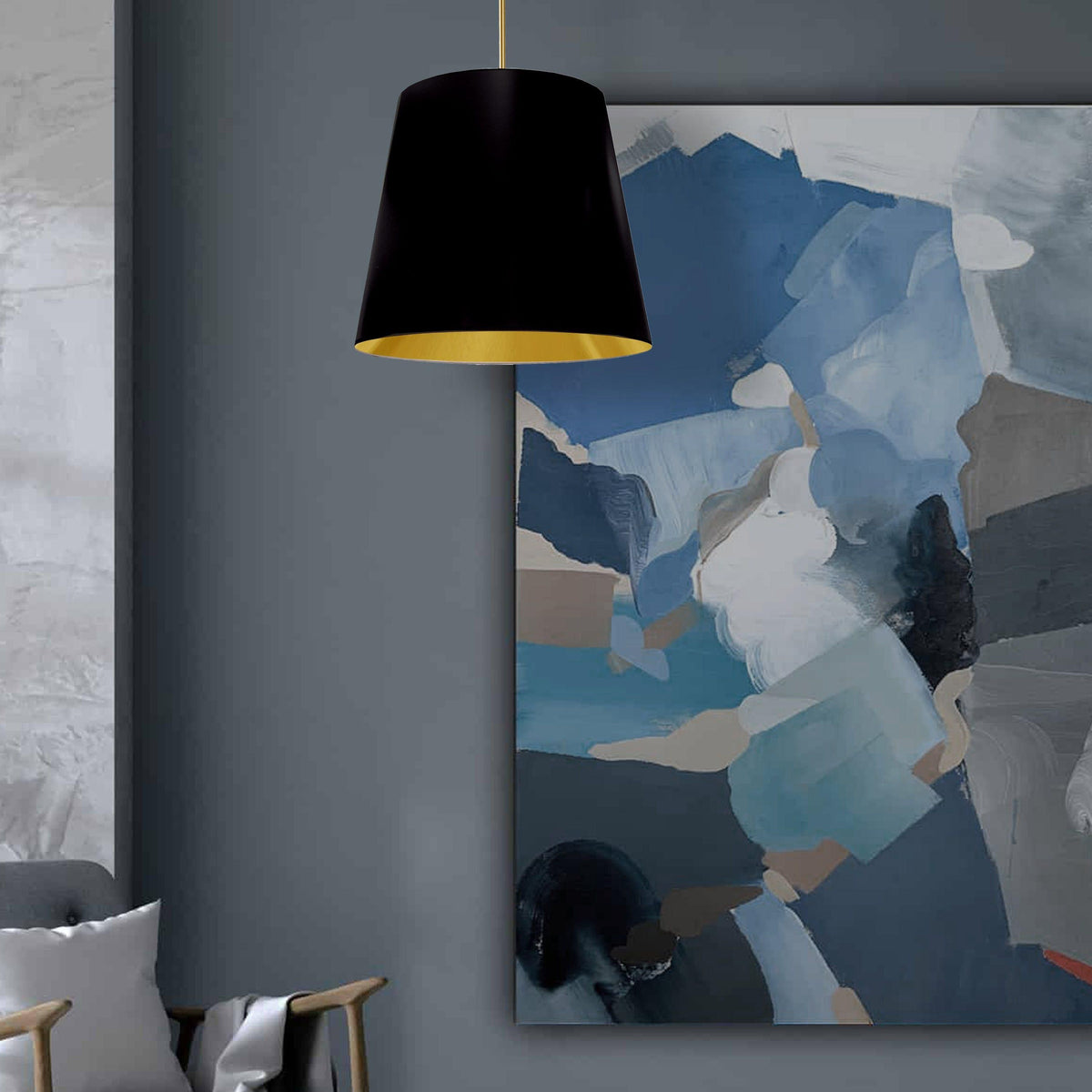 Oversized Drum Rod Pendant