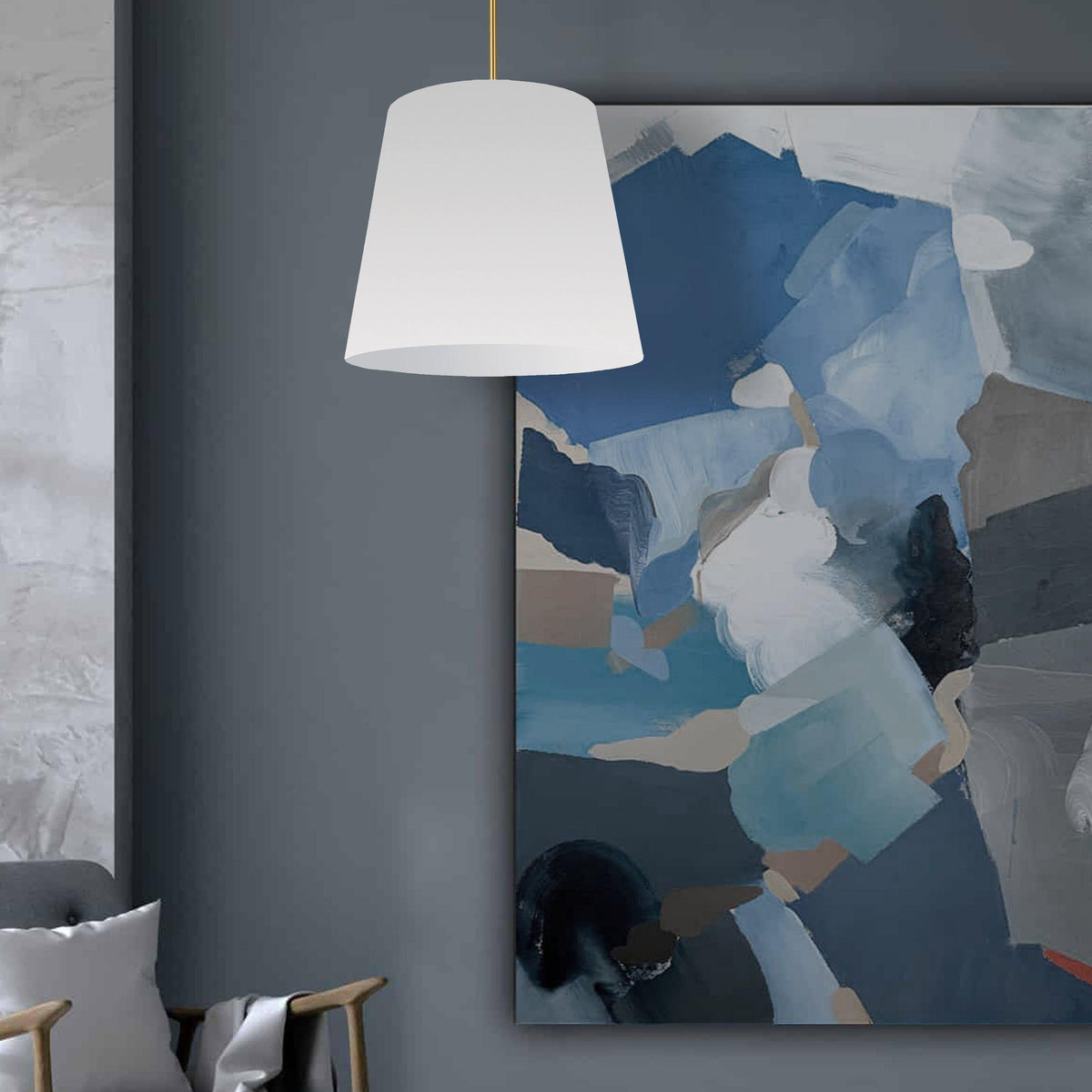 Oversized Drum Rod Pendant