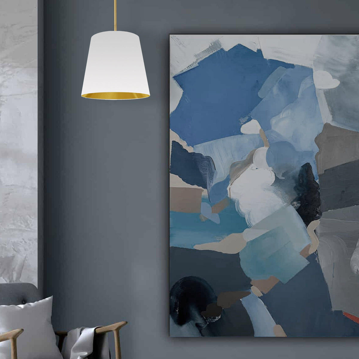 Oversized Drum Rod Pendant