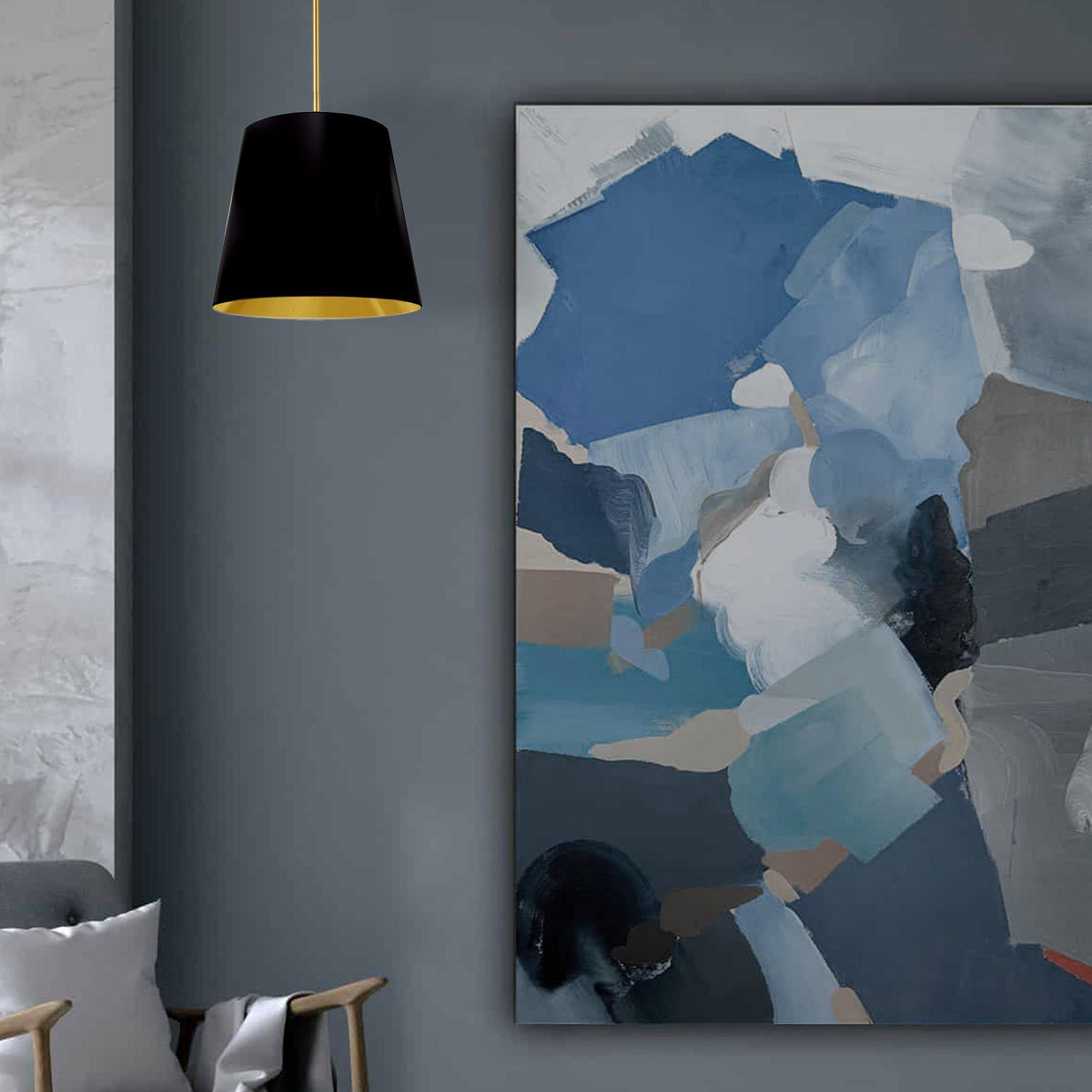 Oversized Drum Rod Pendant