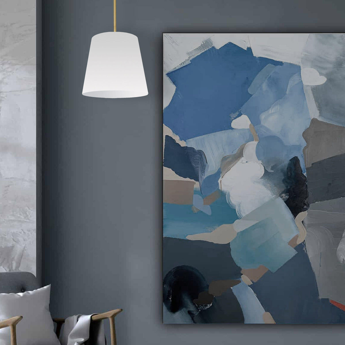 Oversized Drum Rod Pendant