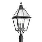 Poteau d'extérieur Troy Lighting P9626-TBK Townsend, finition texturée noire.