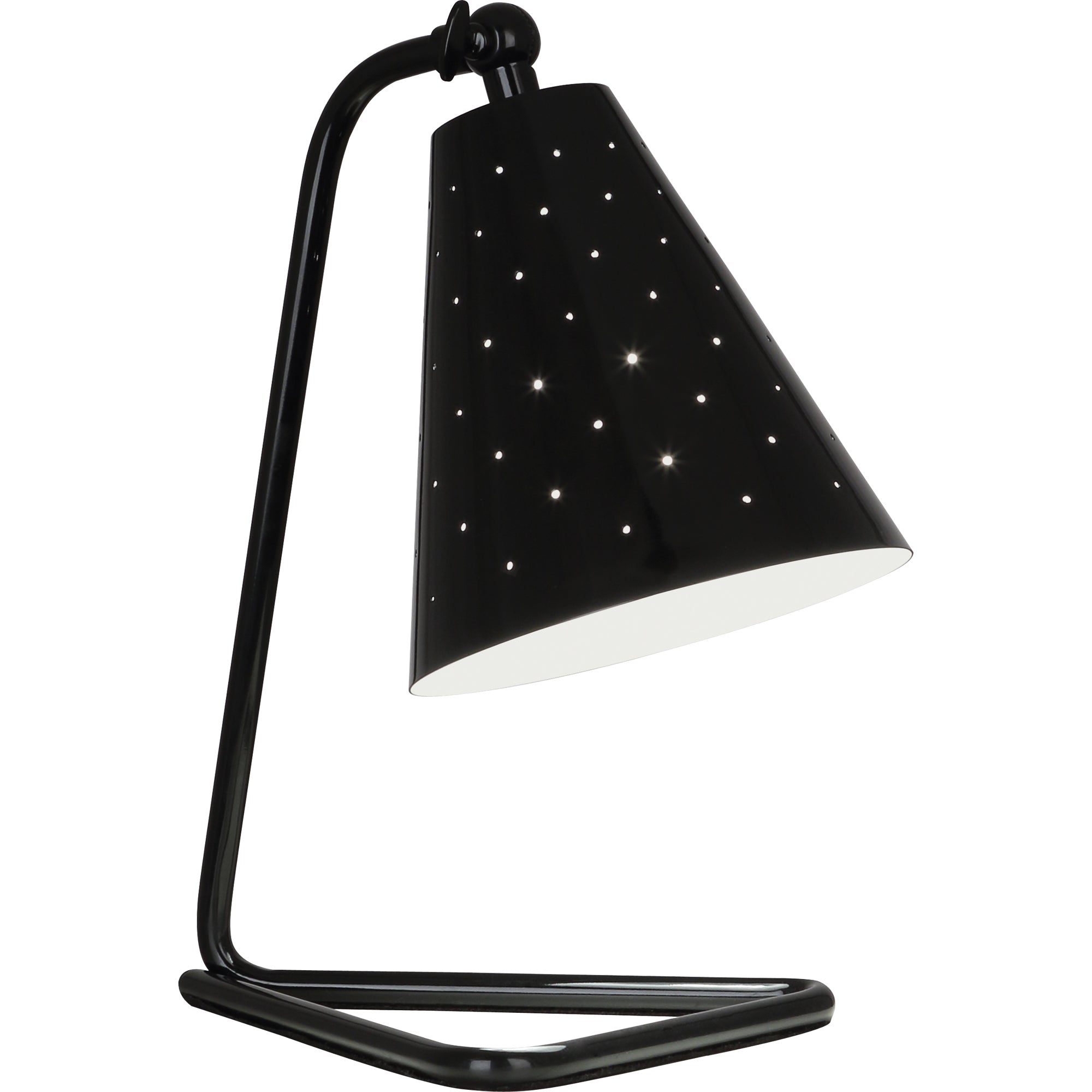Robert Abbey PB988 Pierce Accent Lamp in Piano Black Gloss
