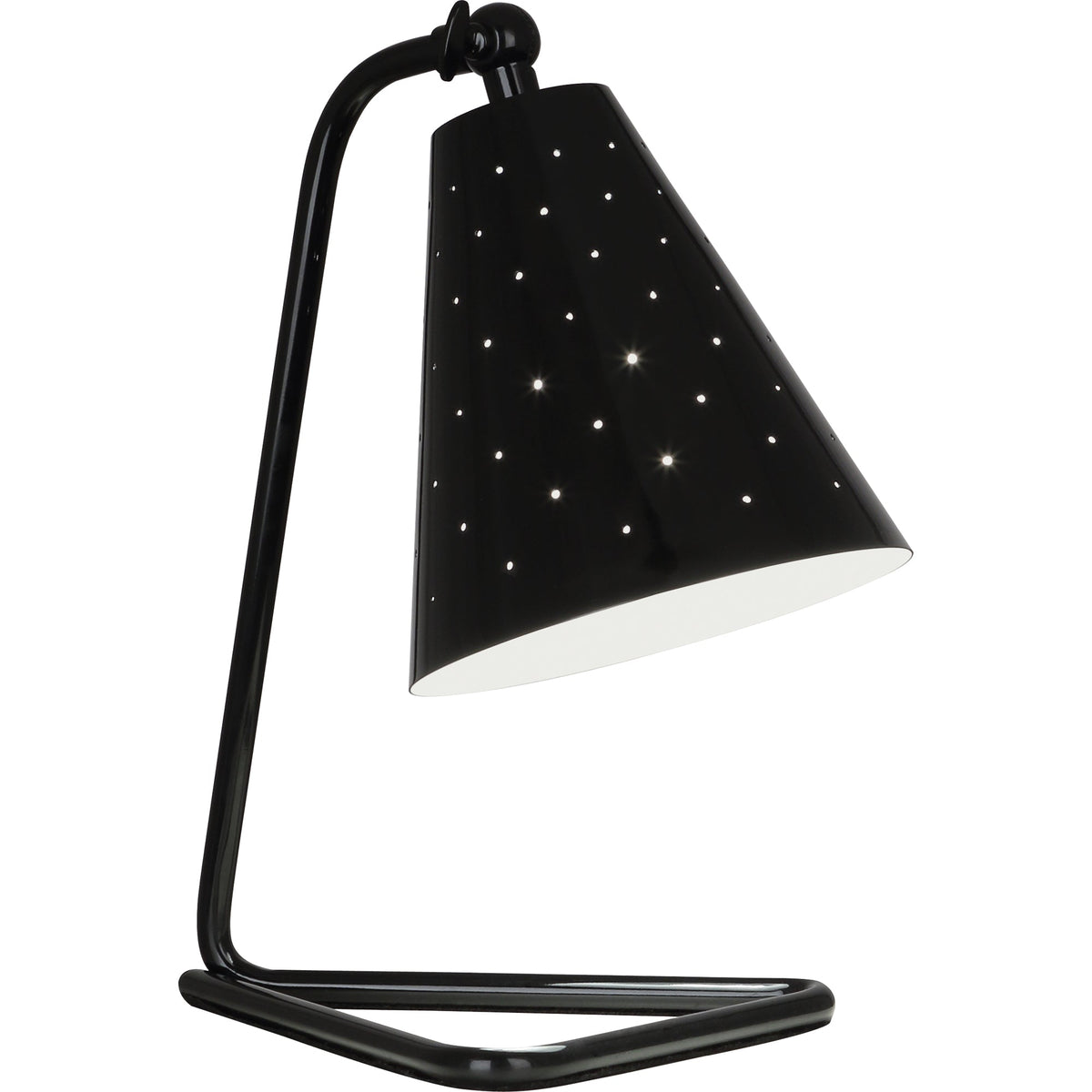Robert Abbey PB988 Pierce Accent Lamp in Piano Black Gloss