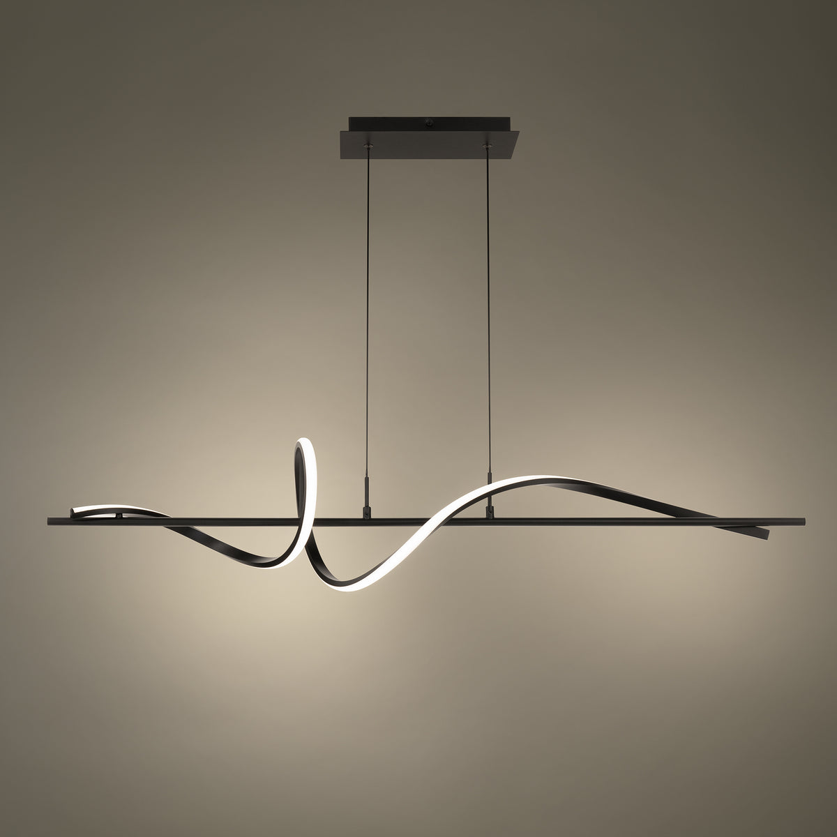 Corkscrew LED Linear Pendant