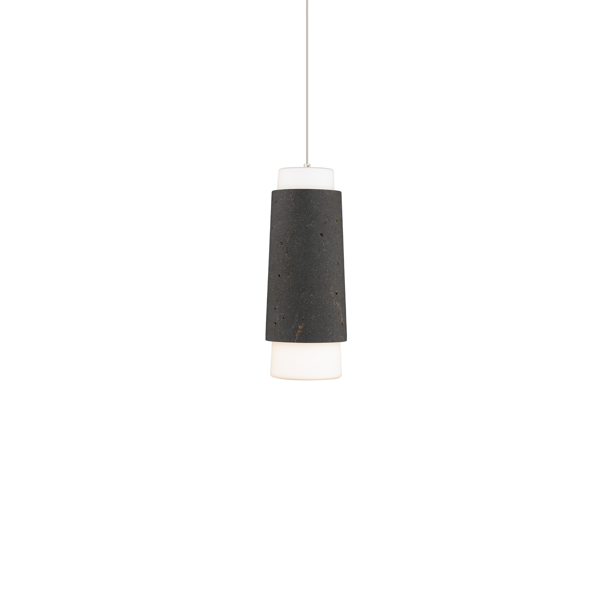 Modern Forms Canada - PD-5513-40-BV/BK - LED Mini Pendant - Chauncey - Bassalt Stone/Black
