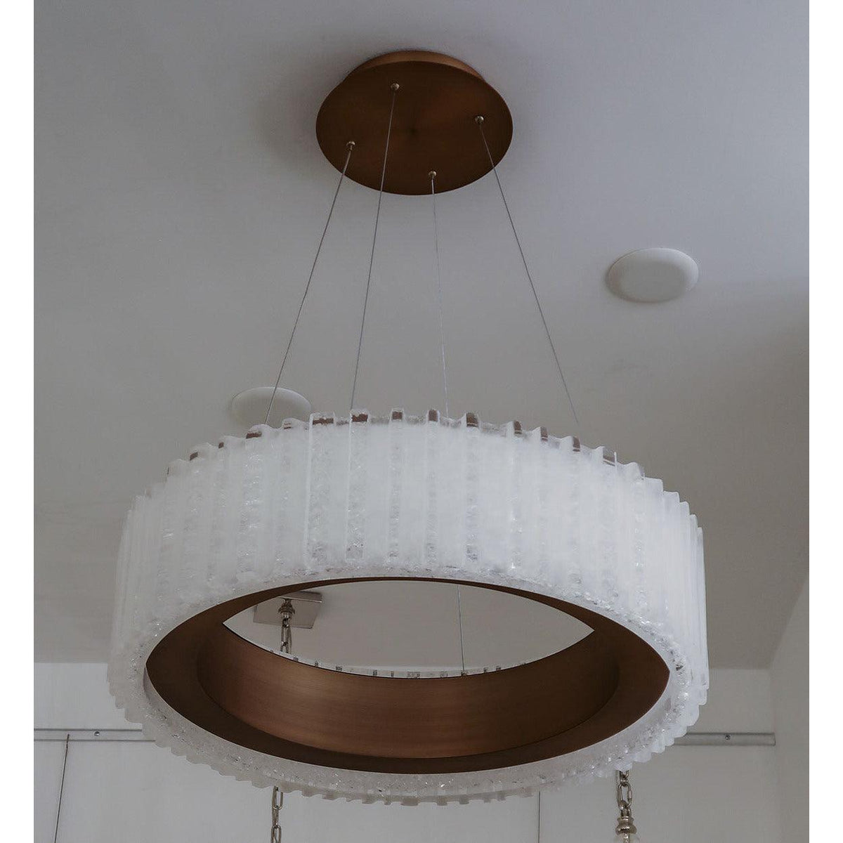 Montreal Lighting & Hardware - Rhiannon LED Chandelier by Modern Forms | Open Box - PD-70128-AB-OB | Montreal Lighting & Hardware