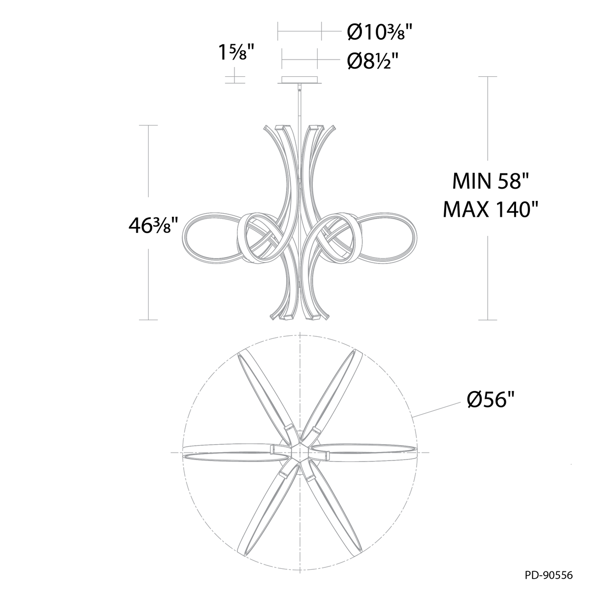 Fleur De Lis LED Pendant