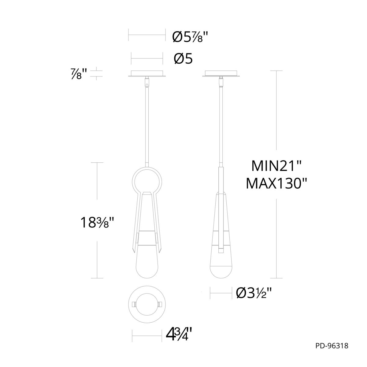 Ezra LED Mini Pendant
