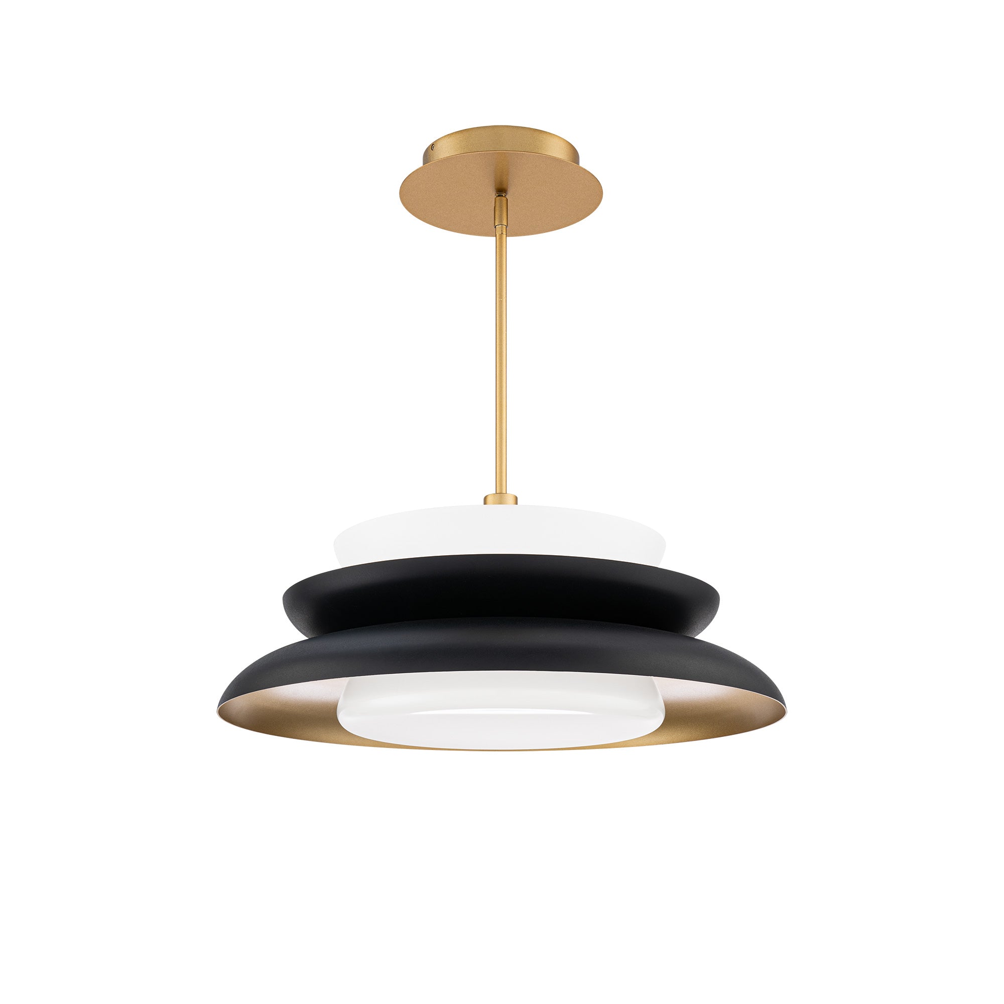W.A.C. Canada - PD406624-TWA-BK/GO - LED Pendant - Capulet - Black/Gold