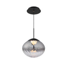 W.A.C. Canada - PD407609-BKSM - LED Pendant - Swazey - Black/Smoke Glass