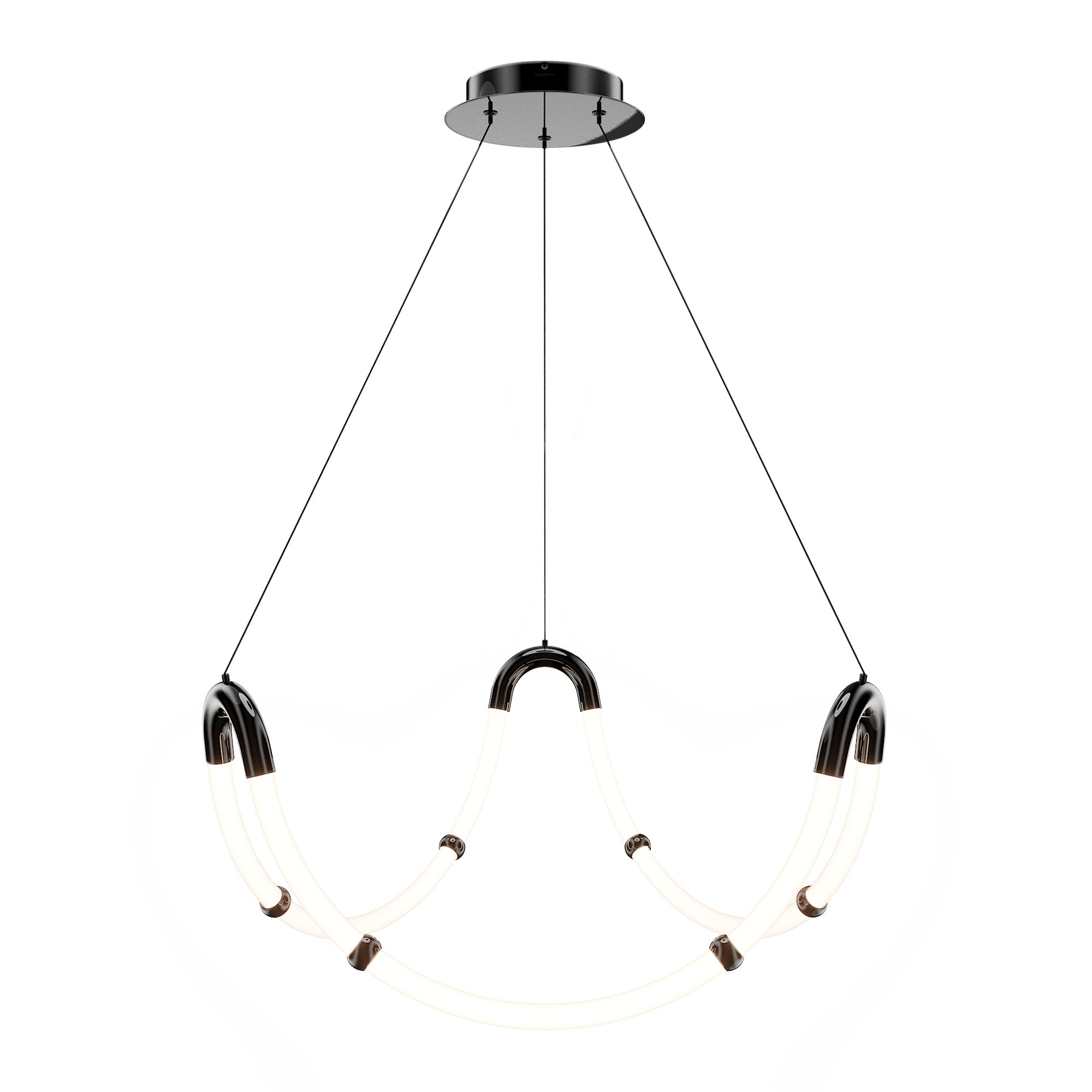 W.A.C. Canada - PD411630-BC - LED Chandelier - Swathe - Black Chrome
