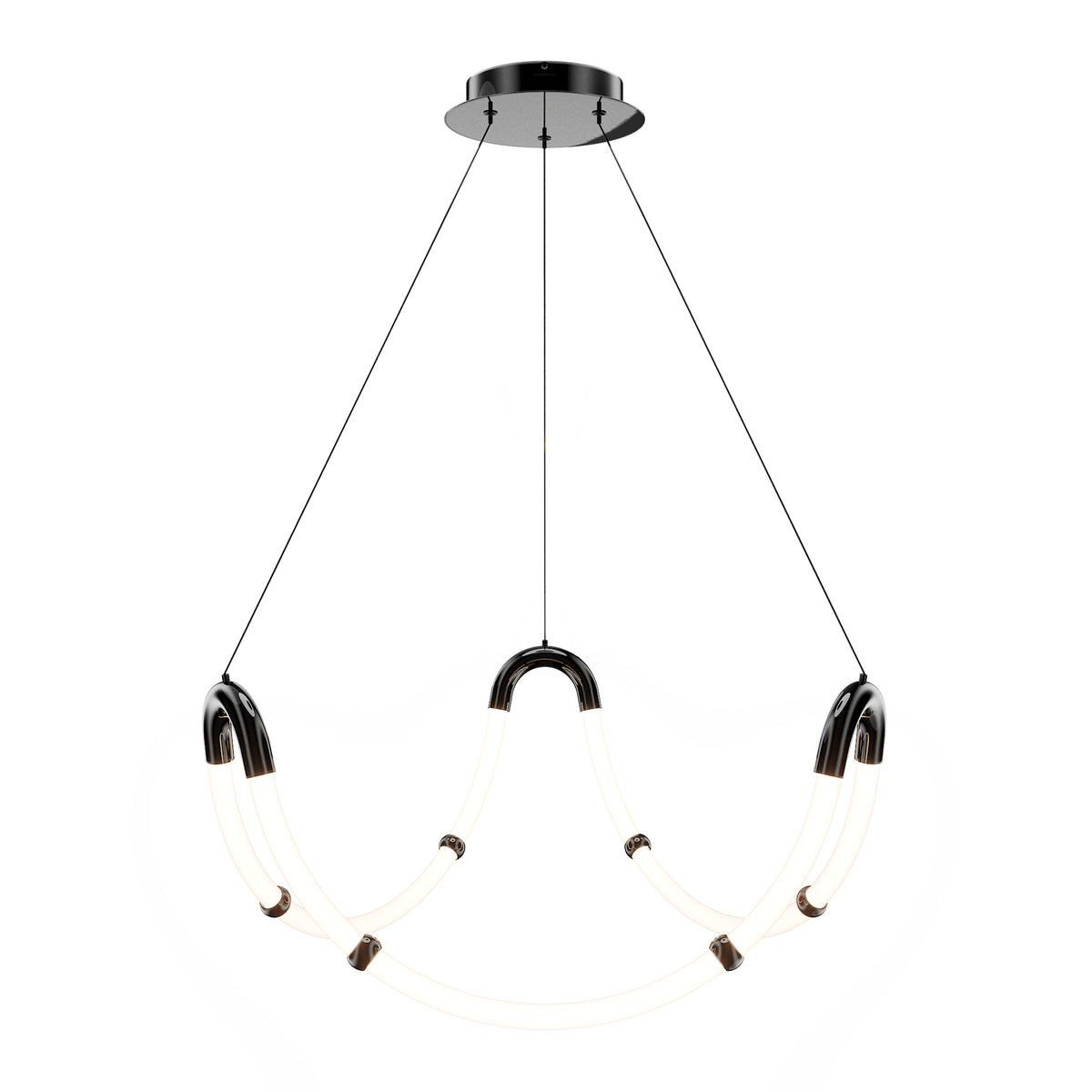 W.A.C. Canada - PD411630-BC - LED Chandelier - Swathe - Black Chrome