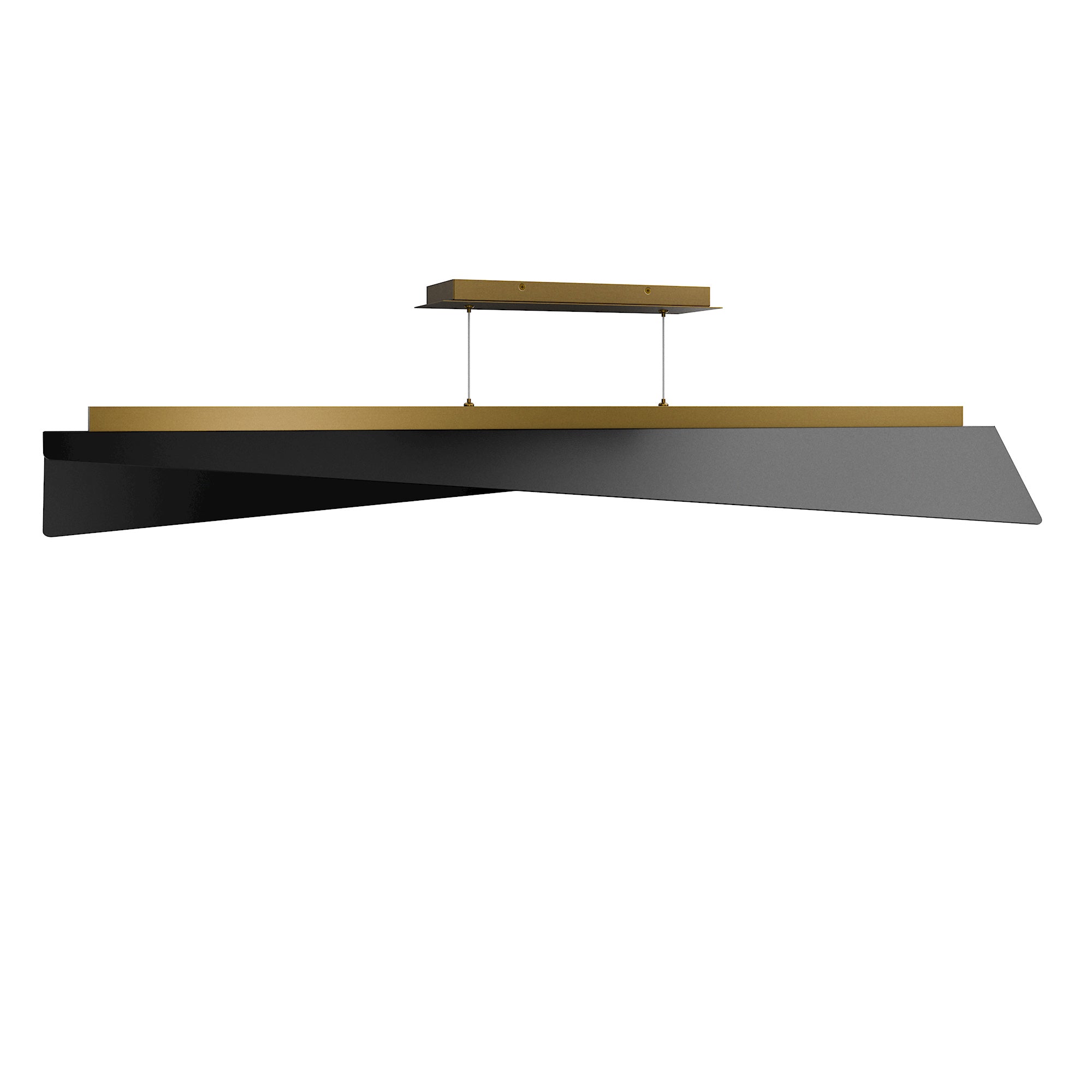 W.A.C. Canada - PD412648-BK/AB - LED Pendant - Parasail - Black/Aged Brass