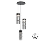 W.A.C. Canada - PD413603R-TWA-BKSM - LED Chandelier - Kanister - Black/Smoke Glass