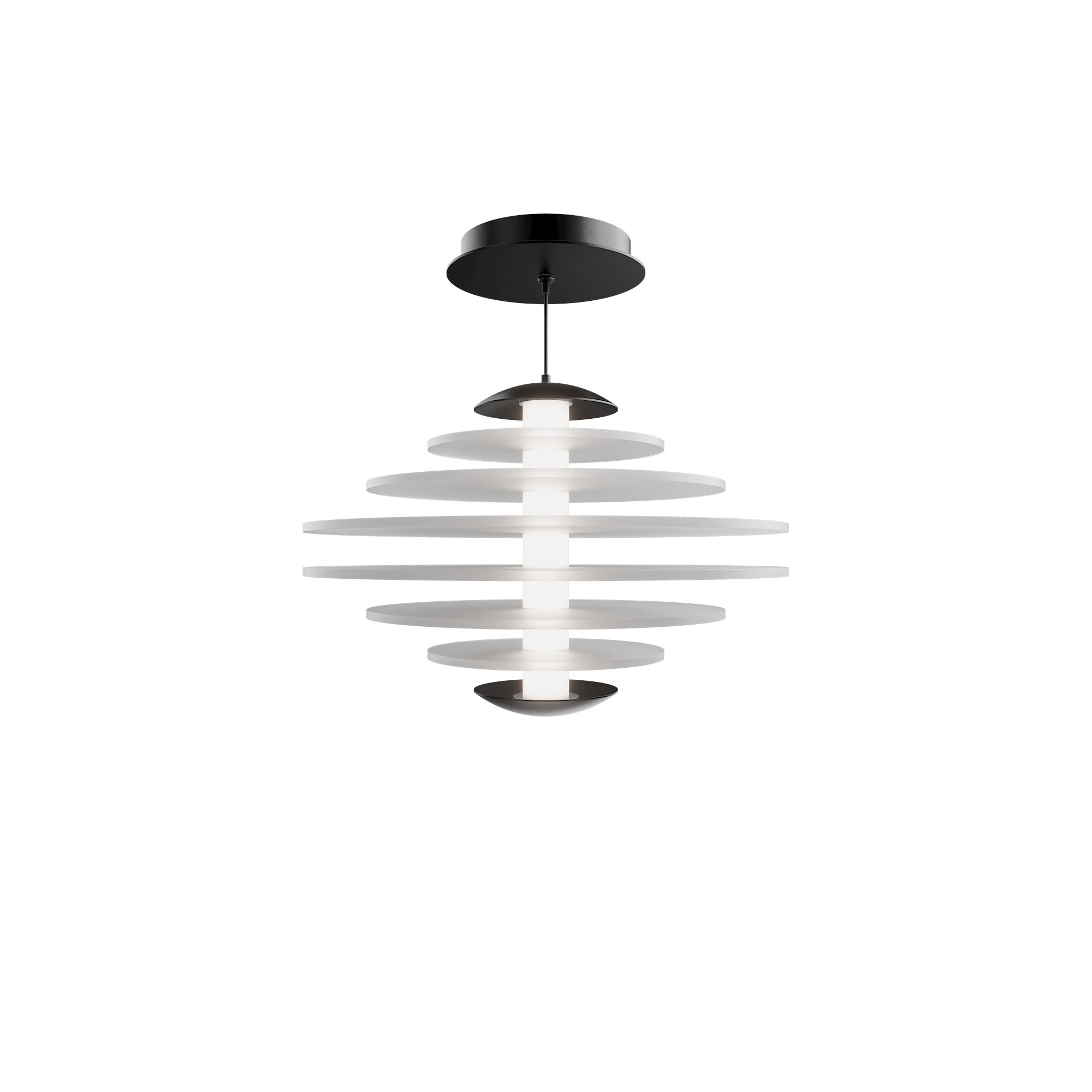 W.A.C. Canada - PD420614-BK - LED Pendant - Loopey - Black