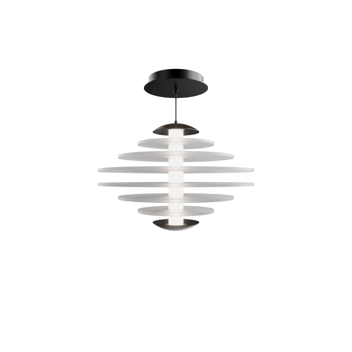 W.A.C. Canada - PD420614-BK - LED Pendant - Loopey - Black