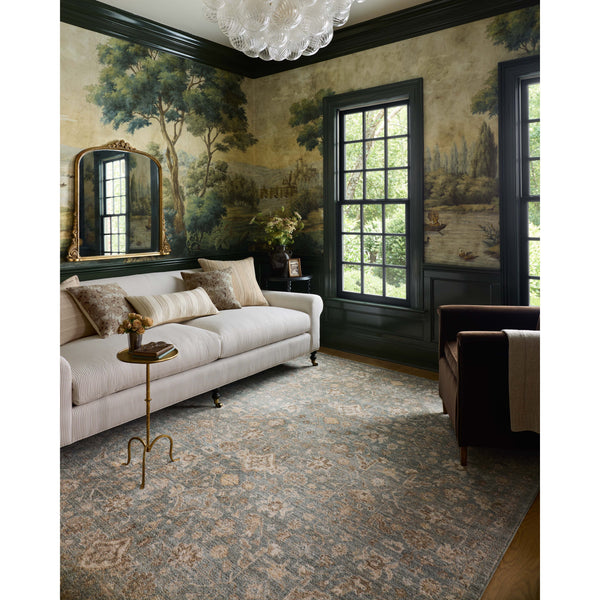Tapis Palma PLM-05 Bleu / Naturel