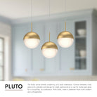 Kuzco Lighting MP402801BC-03 Pluto LED Multi Pendant in Black Chrome