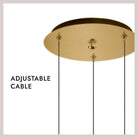 Kuzco Lighting MP402801BC-03 Pluto LED Multi Pendant in Black Chrome