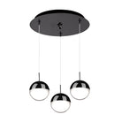 Kuzco Lighting MP402801BC-03 Pluto LED Multi Pendant in Black Chrome
