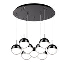 Kuzco Lighting MP402801BC-09 Pluto LED Multi Pendant in Black Chrome