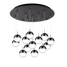 Kuzco Lighting MP402801BC-13 Pluto LED Multi Pendant in Black Chrome