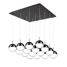 Kuzco Lighting MP402801BC-16 Pluto LED Multi Pendant in Black Chrome