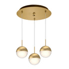 Kuzco Lighting MP402801BG-03 Pluto LED Multi Pendant in Brushed Gold