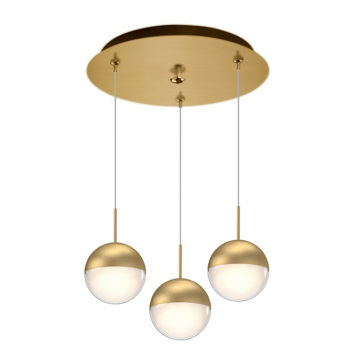 Kuzco Lighting MP402801BC-03 Pluto LED Multi Pendant in Black Chrome