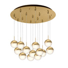 Kuzco Lighting MP402801BC-13 Pluto LED Multi Pendant in Black Chrome