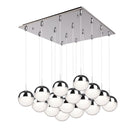 Kuzco Lighting MP402801BC-16 Pluto LED Multi Pendant in Black Chrome