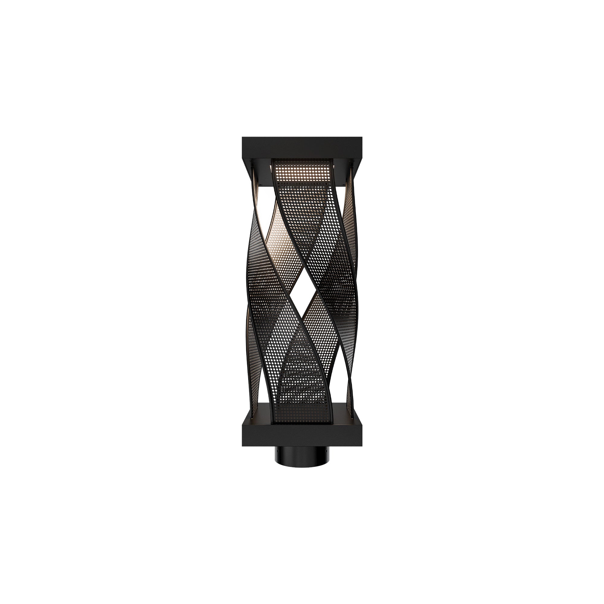 W.A.C. Canada - PMW119618-BK - LED Outdoor Post Mount - Brocade - Black