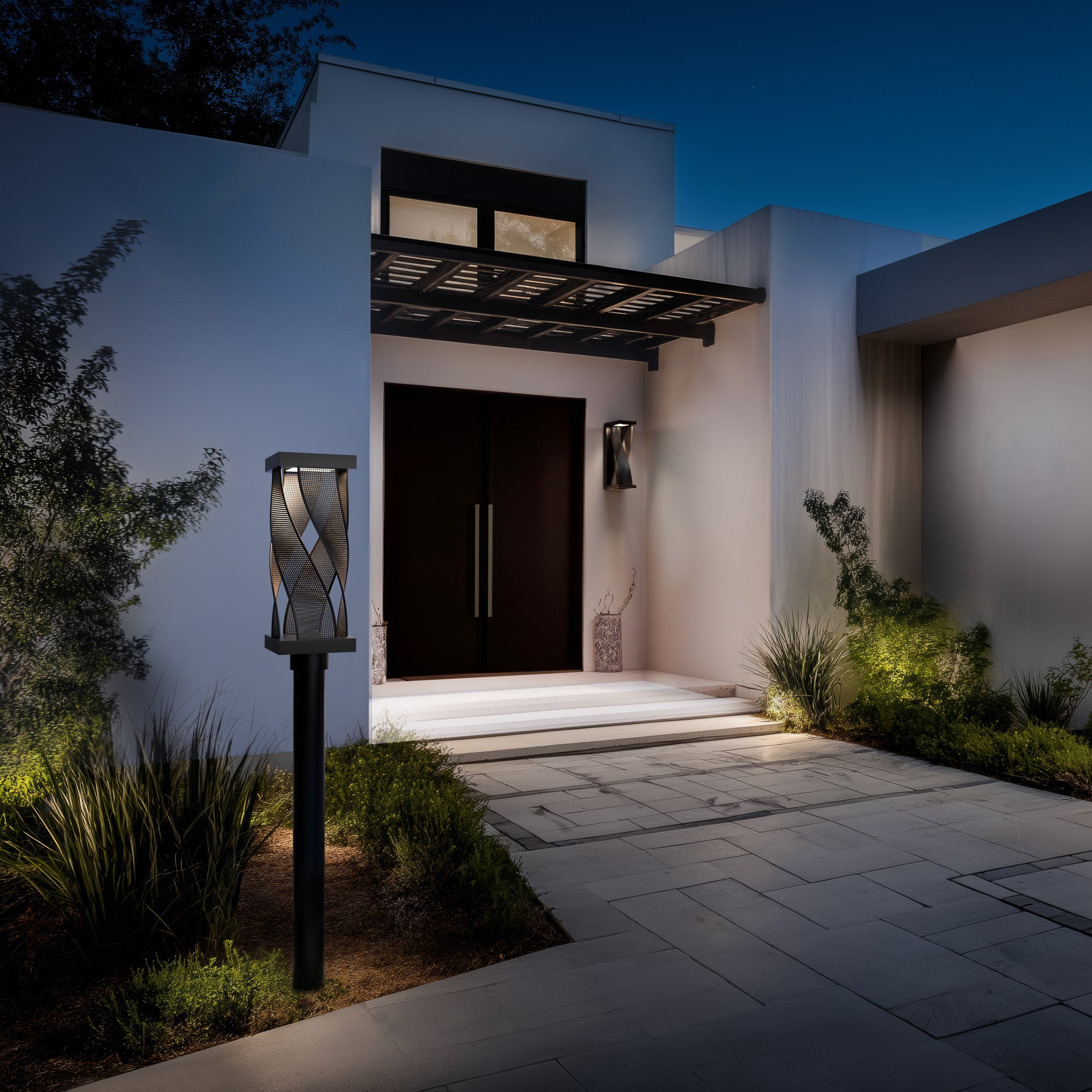 Brocade LED Outdoor Post Mount