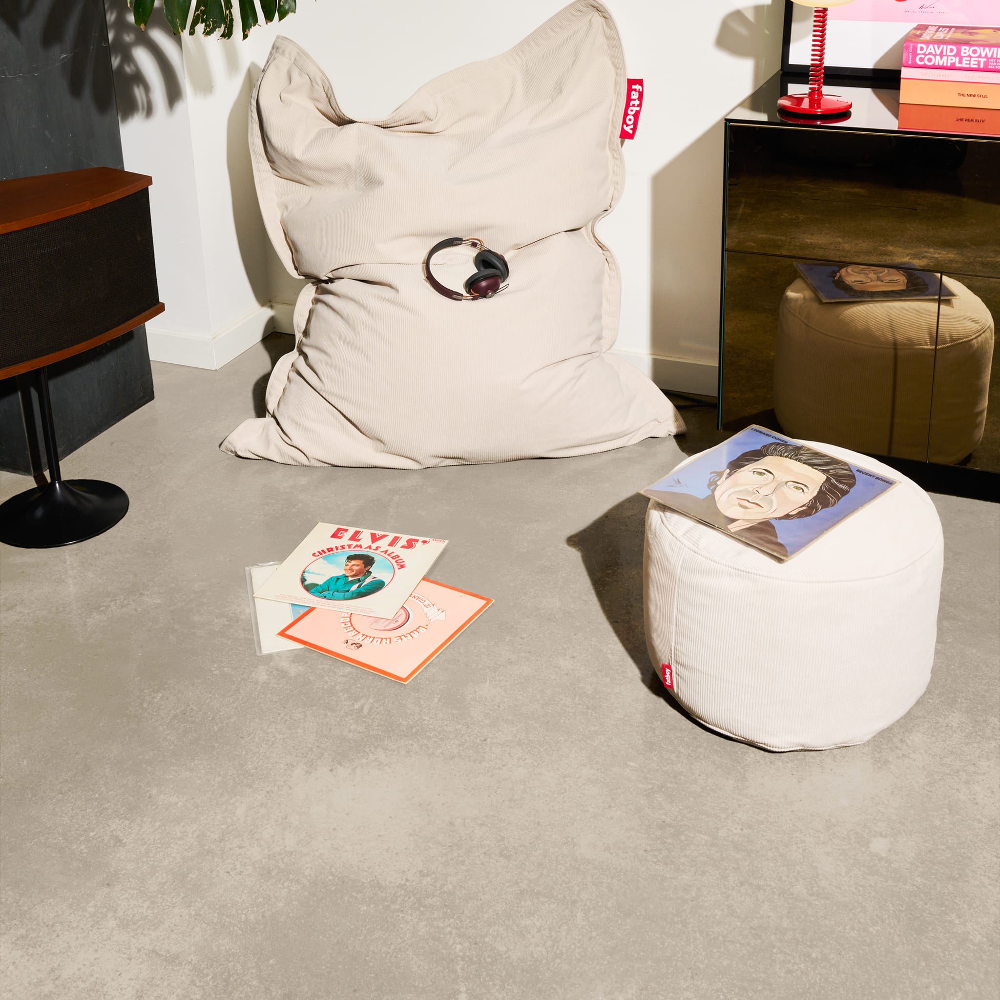 Pouf et repose-pieds Point Cord<br> Utilisation intérieure
