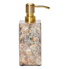 Pigeon and Poodle PP000186 Adana Soap Pump in Marbelized Shell