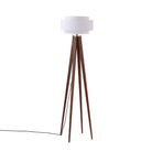 Lampadaire Nova of California 2011861WH Quattro Coronado en noyer foncé