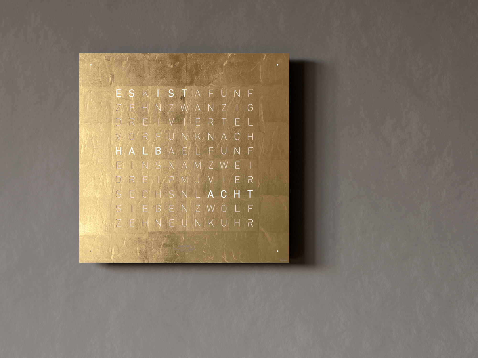 QLOCKTWO QT4GD QLOCKTWO EARTH 45 Édition Créateur Or