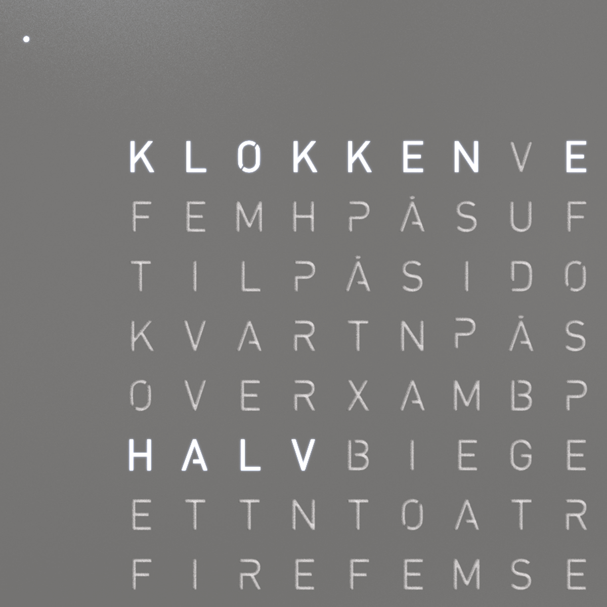 QLOCKTWO FCGRPC QLOCKTWO Earth 45 Couverture avant Gris Poivre