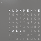 QLOCKTWO FCGRPC QLOCKTWO Earth 45 Couverture avant Gris Poivre