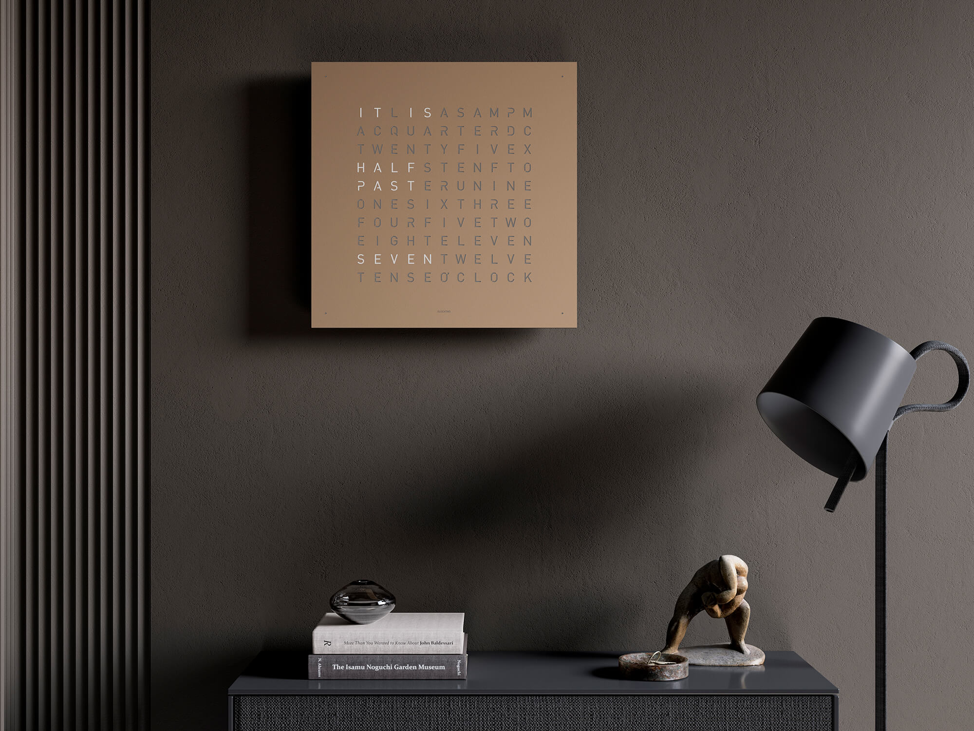QLOCKTWO QT4SS QLOCKTWO EARTH 45 Steel Series