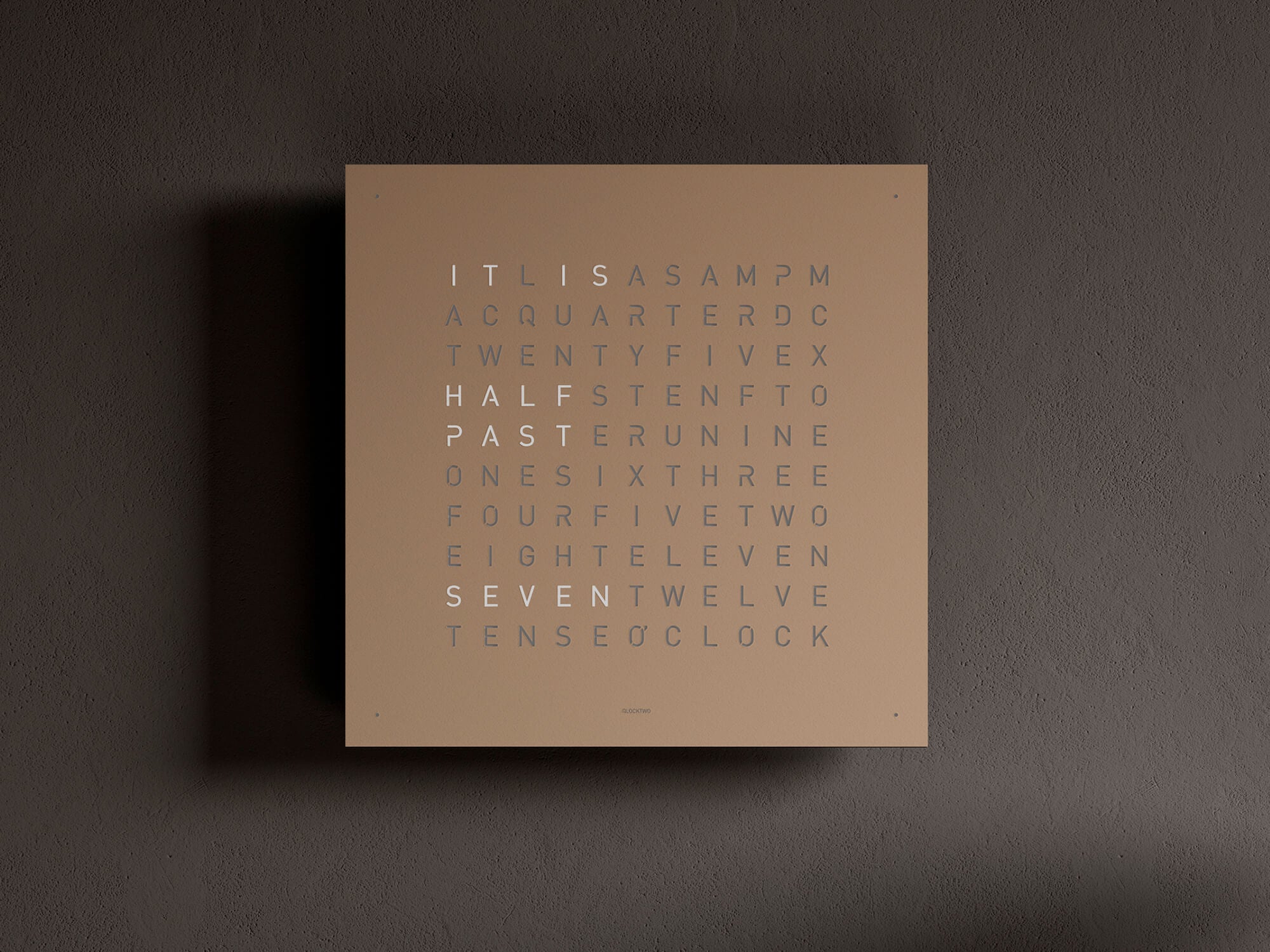QLOCKTWO QT4SS QLOCKTWO EARTH 45 Steel Series