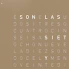 QLOCKTWO FCHAPC QLOCKTWO Earth 45 Couvercle avant Noisette
