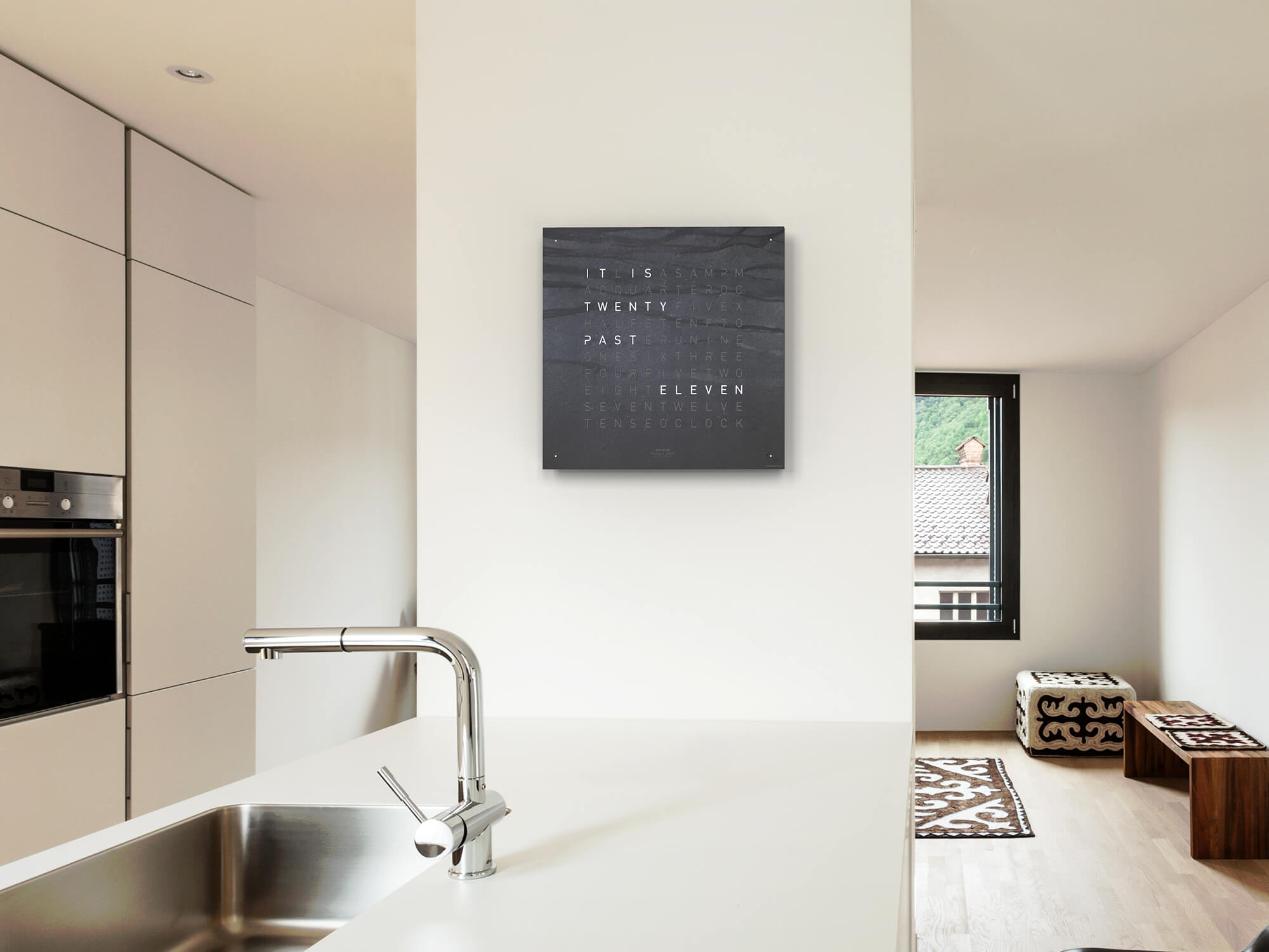 QLOCKTWO QT4MM QLOCKTWO EARTH 45 Édition Créateur Métamorphite