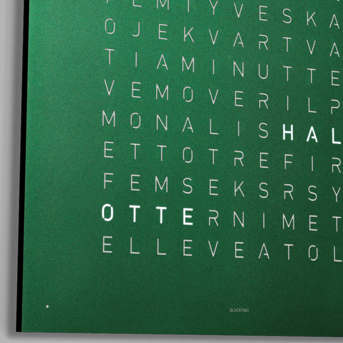 QLOCKTWO QT4RGVC QLOCKTWO EARTH 45 Velours Vert