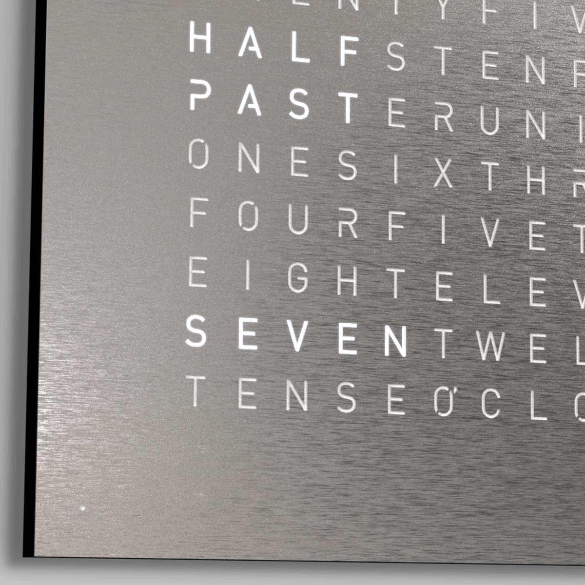QLOCKTWO QT4SS QLOCKTWO EARTH 45 Steel Series