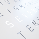 QLOCKTWO FCWHPC QLOCKTWO Earth 45 Couvercle avant Poivre blanc