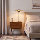 Nova of California 1038852MG Slimline Table Lamp in Weathered Brass