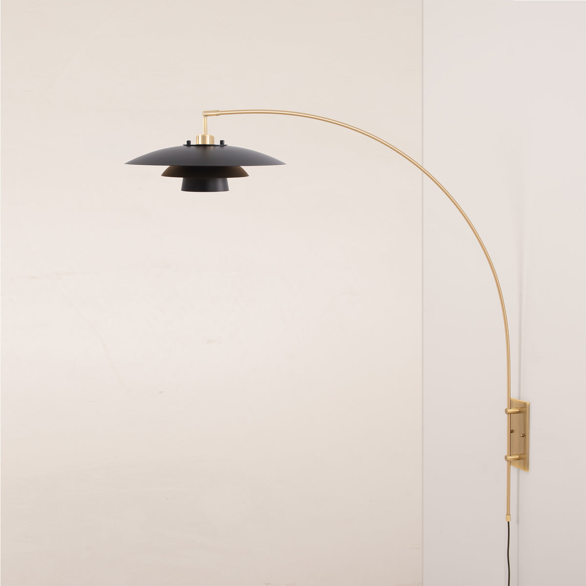 Nova of California 3028836MG Wall Mounted Rancho Mirage Arc Lamp in Weathered Brass